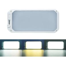 Luce per camper da 12-30 V, 198 LED, luce da tetto dimmerabile a 3 temperature di colore, colore: luce bianca gialla