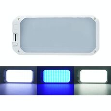 Luce per camper da 12-30 V, 198 LED, luce da tetto dimmerabile a 3 temperature di colore, colore: luce bianca blu