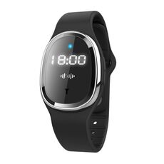 Orologio repellente per zanzare intelligente a ultrasuoni per bambini Braccialetto anti-zanzare per esterni (nero)