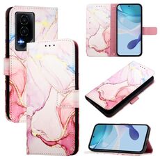 Custodia in pelle con motivo marmo per Honor GT PT003 (oro rosa)