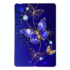 Per Amazon Kindle Paperwhite 12th 2024 Custodia in TPU per tablet intelligente con motivo dipinto a colori (farfalla blu)