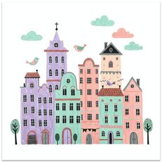Stampa su tela decorativa con stampa a getto d'inchiostro EPSON 320g senza cornice, castello, su richiesta, dimensioni: 50x50 cm