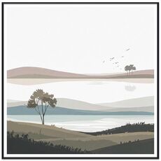 Quadro decorativo con cornice PS, stampa su richiesta, dimensioni: 90x90 cm