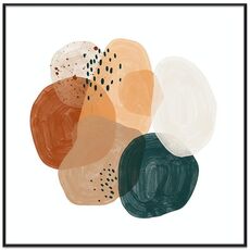 Dipinto decorativo ad acquerello con cornice PS Stampa su richiesta, dimensioni: 20x20 cm