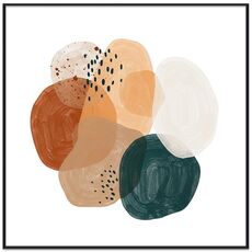 Dipinto decorativo ad acquerello con cornice PS, stampa su richiesta, dimensioni: 70x70 cm