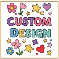Disegno di bambino dipinto decorativo con cornice in lega di alluminio stampa su richiesta, dimensioni: 70x70cm