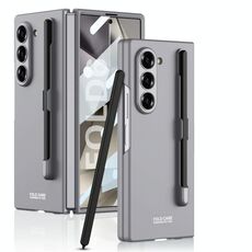 Per Samsung Galaxy Z Fold6 GKK Custodia per telefono PC ultrasottile integrata con slot per penna, penna non inclusa (grigio montagna)