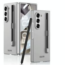 Per Samsung Galaxy Z Fold6 GKK Custodia per telefono PC ultrasottile integrata con slot per penna, penna non inclusa (argento)