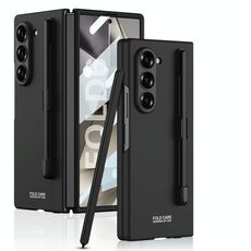 Per Samsung Galaxy Z Fold6 GKK Custodia per telefono PC ultrasottile integrata con slot per penna, penna non inclusa (nero)