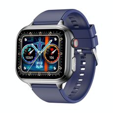 TK17 1.91 pollici Schermo Orizzontale Cinturino in Silicone Smart Watch Supporta ECG Elettrocardiogramma (Blu)