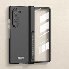 Per Samsung Galaxy Z Fold6 GKK Custodia per telefono con cerniera pieghevole magnetica integrata all-inclusive (nero)