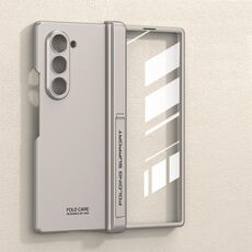 Per Samsung Galaxy Z Fold6 GKK Custodia per telefono con cerniera pieghevole magnetica integrata all-inclusive (grigio titanio)
