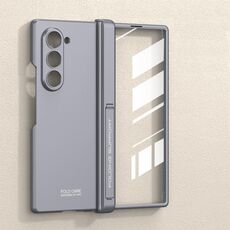 Per Samsung Galaxy Z Fold6 GKK Custodia per telefono con cerniera pieghevole magnetica integrata all-inclusive (grigio montagna)