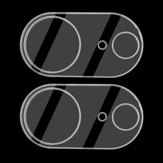 Per iPhone 16e 2 pezzi ENKAY Hat-Prince 9H Pellicola in vetro temperato per obiettivo della fotocamera posteriore