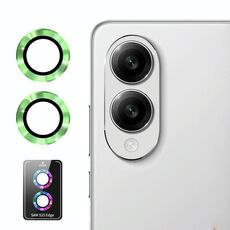 Per Samsung Galaxy S25 Edge ENKAY Hat-Prince 9H Pellicola in vetro temperato per obiettivo posteriore in lega di alluminio (verde limone)