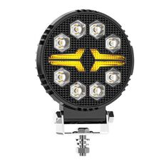 Luce da lavoro per auto Angel Eye Fishbone luminosa mista rotonda da 4 pollici (X8)