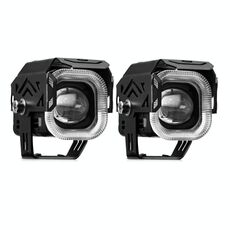 Riflettore multimodale per motociclette e veicoli Angel Eye Aperture LED Spotlight (M13 1 coppia)