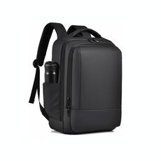 Zaino per laptop impermeabile multi-scomparto di grande capacità OUMANTU 2103 con porta USB (nero)