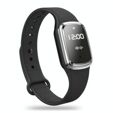 Orologio repellente per zanzare ad ultrasuoni Braccialetto repellente per zanzare all'aperto (nero)