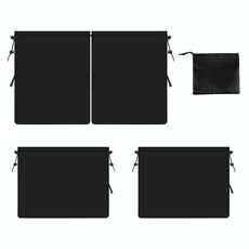 5 pezzi / set tende oscuranti laterali posteriori per auto parasole per la privacy dell'automobile (nero)
