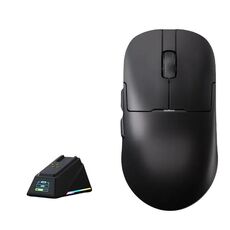 Mouse da gioco Ajazz AJ159 APEX PAW3395 wireless Tri-Mode leggero con dock di ricarica (nero)
