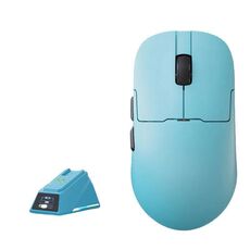 Ajazz AJ159 APEX Mouse da gioco PAW3395 Wireless Tri-Mode leggero con dock di ricarica Mouse (blu)