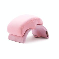 Cuscino pieghevole per ufficio, cuscino portatile per dormire, colore: L, schiuma rosa