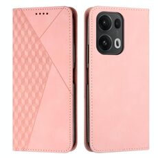 Per OPPO Reno13 Pro Global Diamond Splicing Skin Feel Custodia in pelle magnetica per telefono (oro rosa)