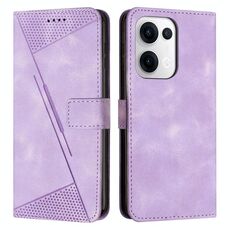 Per OPPO Reno13 5G Global Dream Triangle Custodia in pelle con cordino (viola)