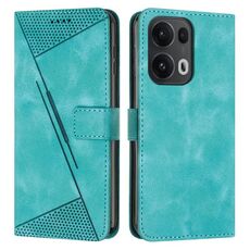 Per OPPO Reno13 Pro Global Dream Triangle Custodia in pelle con cordino (verde)