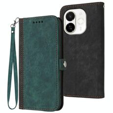 Per Tecno Spark 30C 5G / Pop 9 5G Custodia in pelle con cinturino a doppia piega e fibbia laterale (verde scuro)