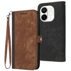Per Tecno Spark 30C 5G / Pop 9 5G Custodia in pelle con cinturino a doppia piega e fibbia laterale (marrone)