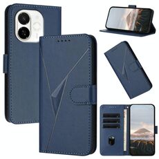 Per Tecno Spark 30C 5G / Pop 9 5G Custodia in pelle con fibbia a motivo triangolare (blu reale)