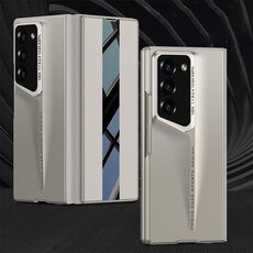 Per Samsung Galaxy Z Fold6 GKK Integrated Blade Flip PU Custodia per telefono (grigio titanio)