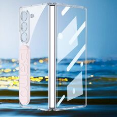 Per Samsung Galaxy Z Fold6 GKK Integrated Phantom Custodia per telefono in silicone trasparente (rosa)