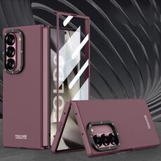 Per Samsung Galaxy Z Fold6 GKK Custodia antiurto semplice e alla moda integrata per telefono (rosso)