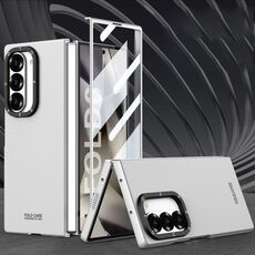 Per Samsung Galaxy Z Fold6 GKK Custodia antiurto semplice e alla moda per telefono integrata (argento)