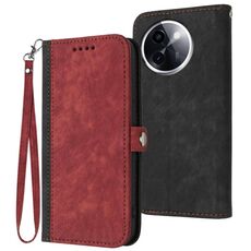 Per vivo Y200i Custodia in pelle con cinturino a doppia piega e fibbia laterale (rosso)