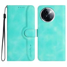 Per vivo Y200i Custodia in pelle con motivo a cuore (azzurro chiaro)