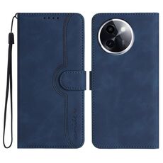 Per vivo Y200i Custodia in pelle con motivo a cuore (blu reale)