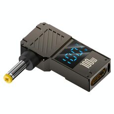 Adattatore per display digitale di ricarica per computer da 100 W, specifiche: da tipo C a DC4,0x1,7 mm