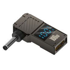 Adattatore per display digitale di ricarica per computer da 100 W, specifiche: da tipo C a DC3,5x1,35 mm
