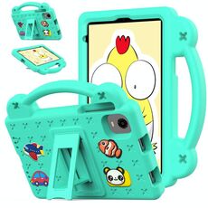 Per Alldocube iPlay 60 Mini Turbo 2024 Custodia per tablet antiurto in EVA con supporto per bambini (verde menta)