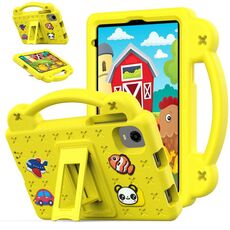 Per Alldocube iPlay 50 Mini Pro 2023 8.4 Custodia per tablet antiurto in EVA con supporto per bambini (giallo)