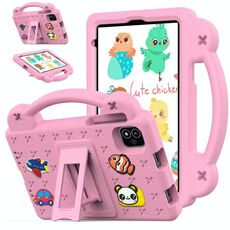 Per NEC Lavie Tab T11 T1155 2024 Custodia per tablet antiurto in EVA con supporto per bambini (rosa)