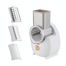 CY-661 3 in 1 Tagliaverdure elettrico multifunzione a rullo da cucina, specifiche: spina UK bianca