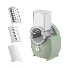 CY-661 3 in 1 Tagliaverdure elettrico multifunzione a rullo da cucina, specifiche: spina verde USA