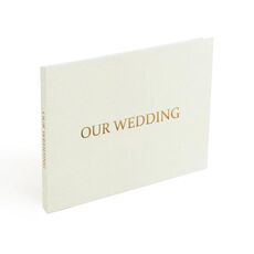 Display IPS da 7 pollici, invito video commerciale multifunzionale per matrimonio, album video rilegato in lino, stile: IL NOSTRO MATRIMONIO