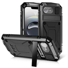 Per iPhone 16e R-JUST Life Custodia impermeabile antipolvere antiurto per telefono (nero)