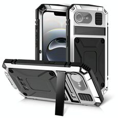 Per iPhone 16e R-JUST Life Custodia impermeabile antipolvere antiurto per telefono (argento)